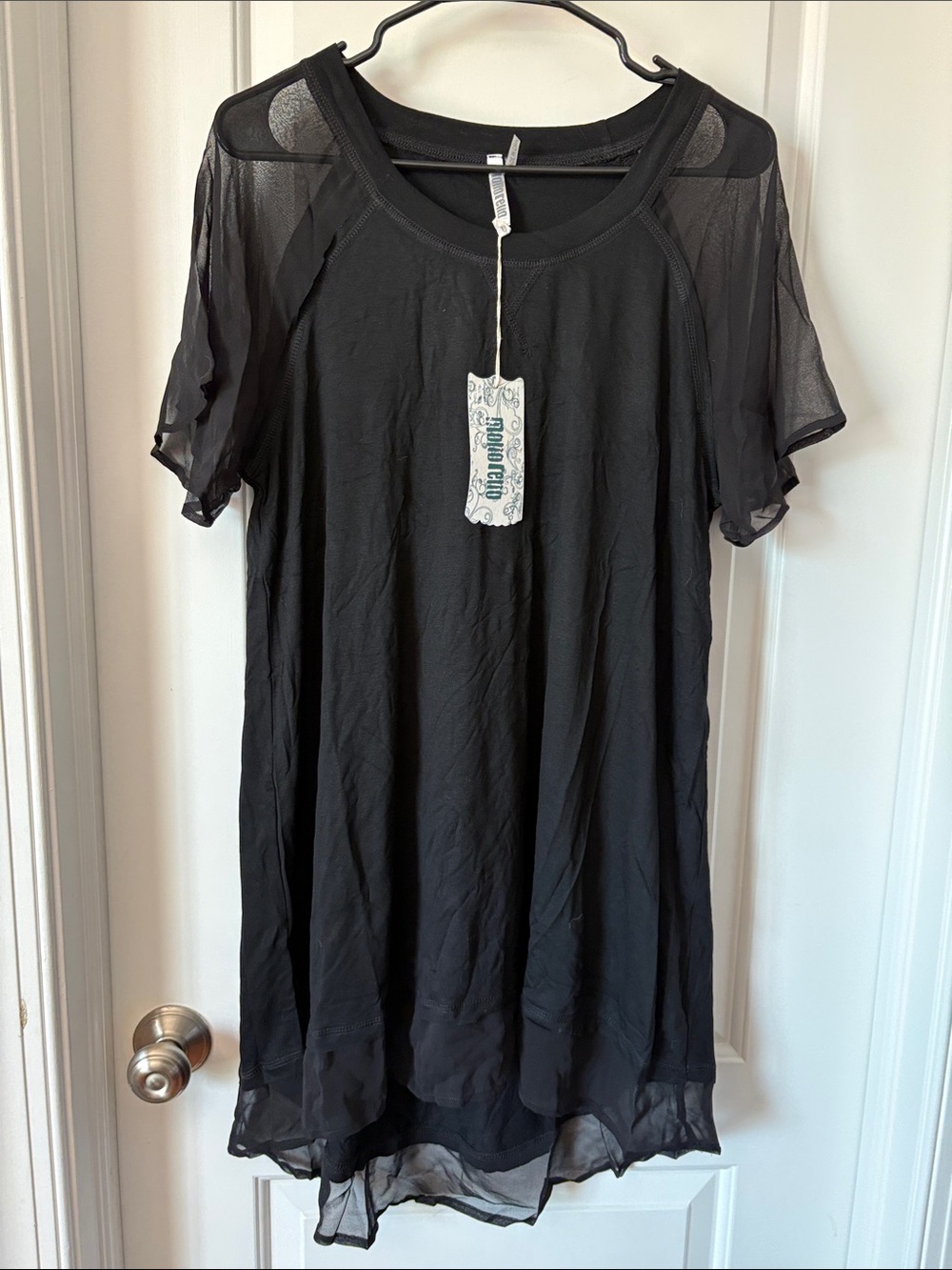 NWT! Black Hi-Lo shirt dress